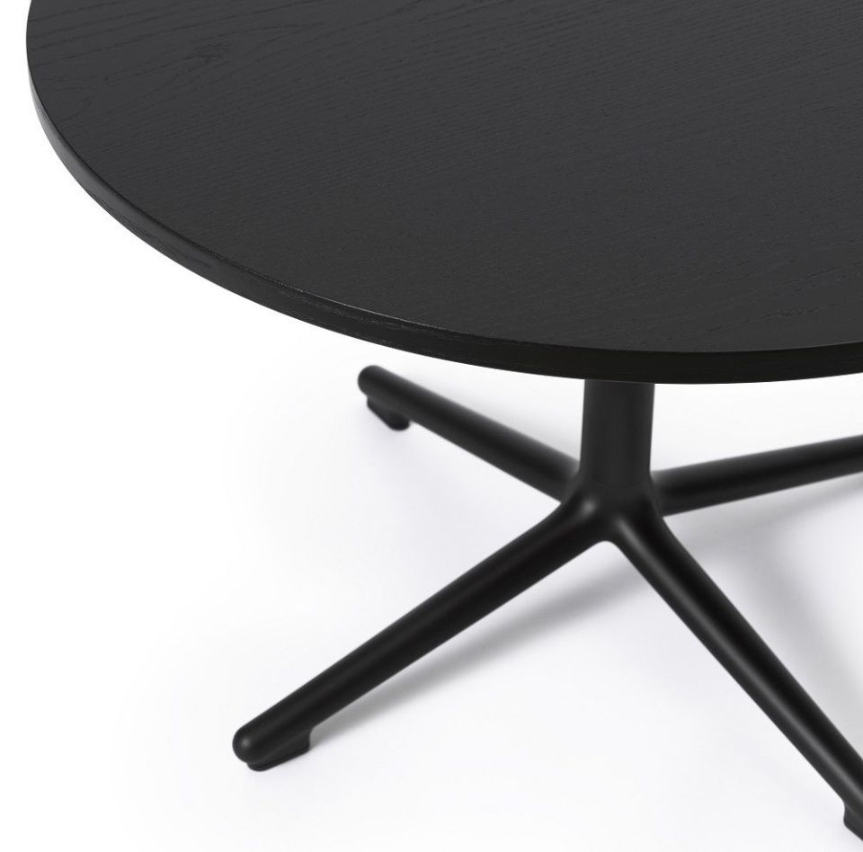 Столик Lunar Coffee Table Black Alu Oak