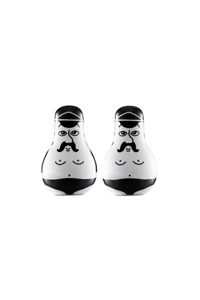 Набор для соли и перца Friends Salt & Pepper Set Black/White
