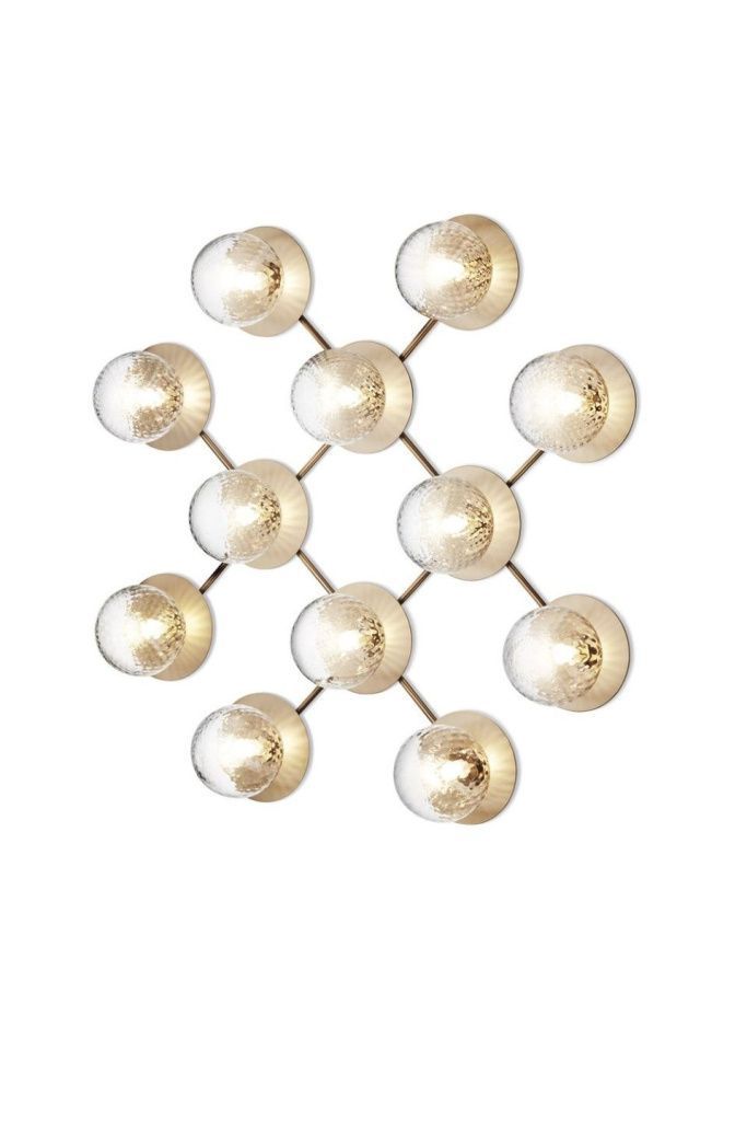 Светильник настенный Liila 12 Brass Optic Clear