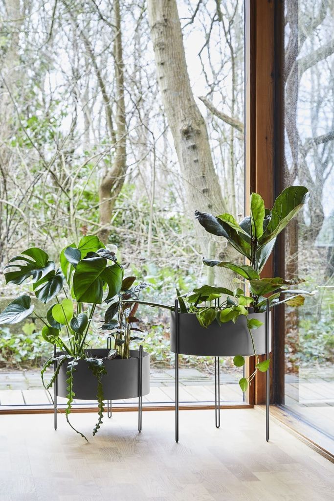 Кашпо Pidestall Planter Black Large