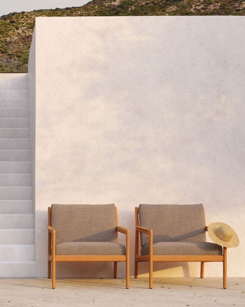 Кресло Teak Jack Outdoor Lounge Chair Mocha