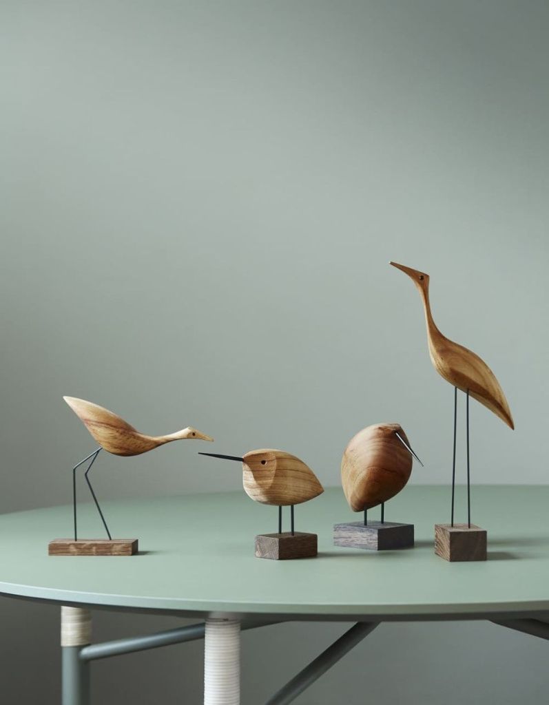 Декоративная птица Beak Bird Awake Snipe oak