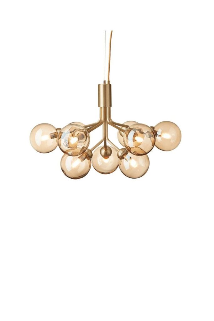 Светильник потолочный Apiales 9 Brushed Brass Gold