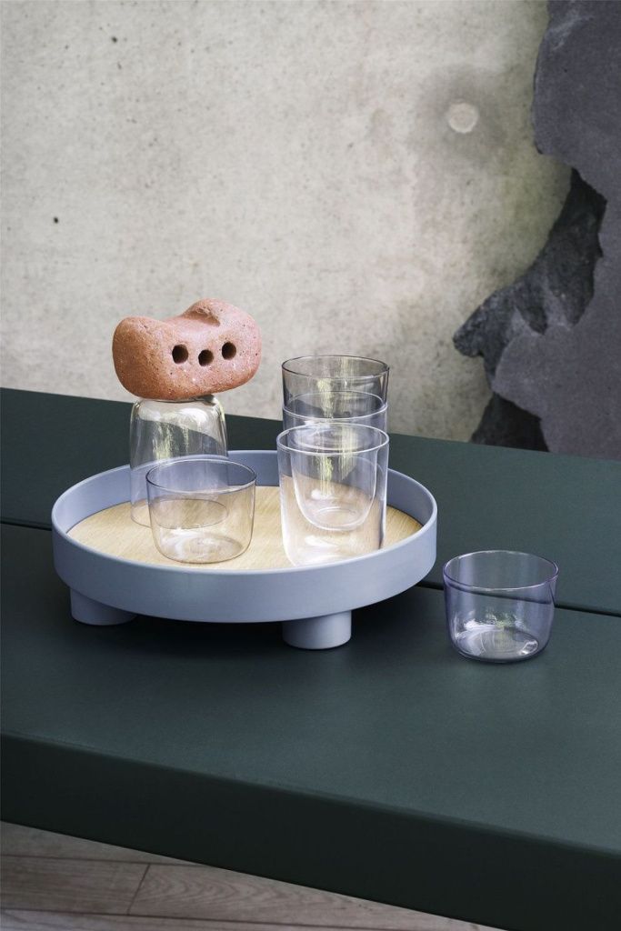 Поднос Platform Tray Blue Grey