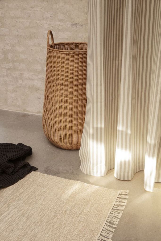 Штора для ванной Chambray Sand Off-White