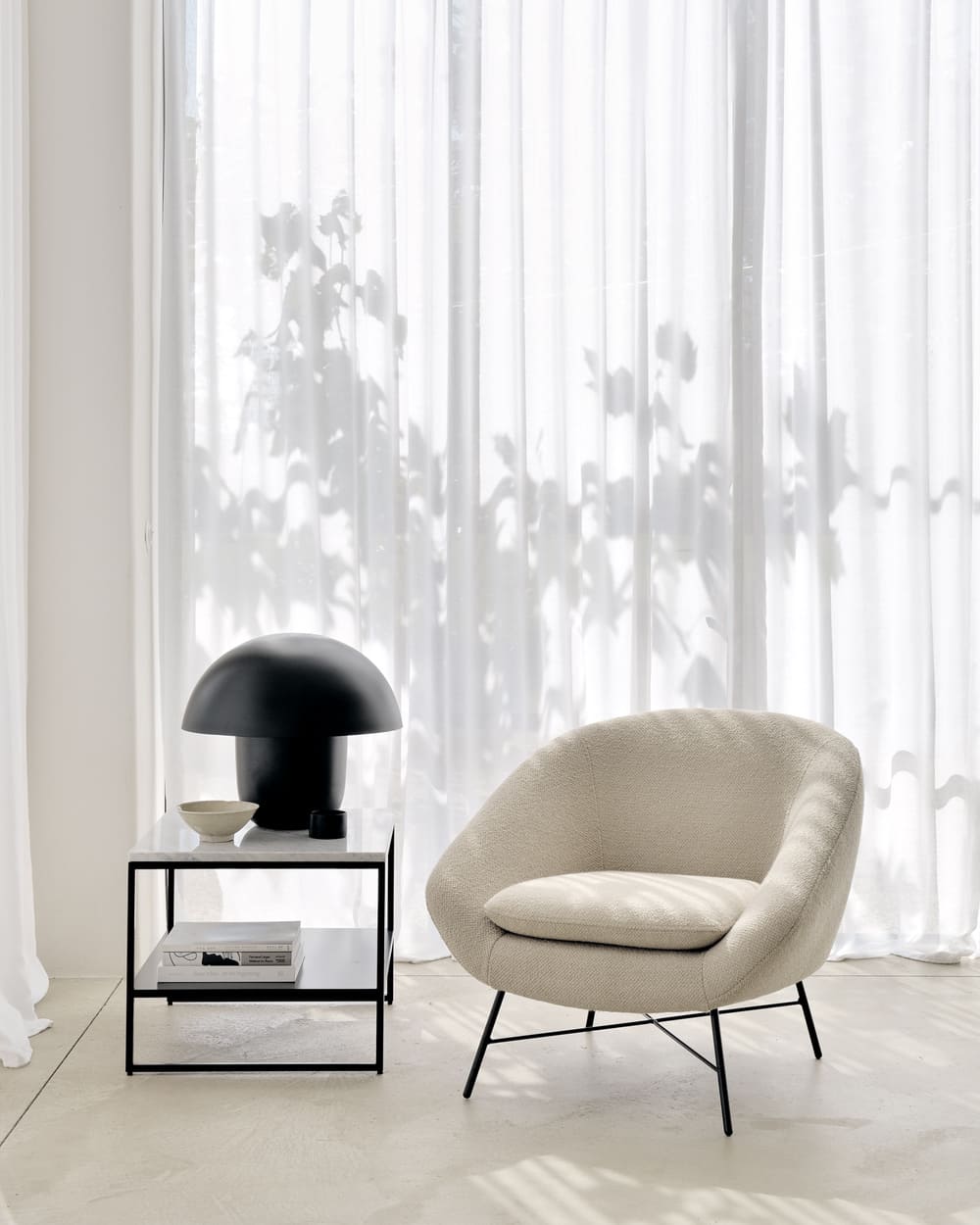 Кресло Barrow Lounge Chair Off White