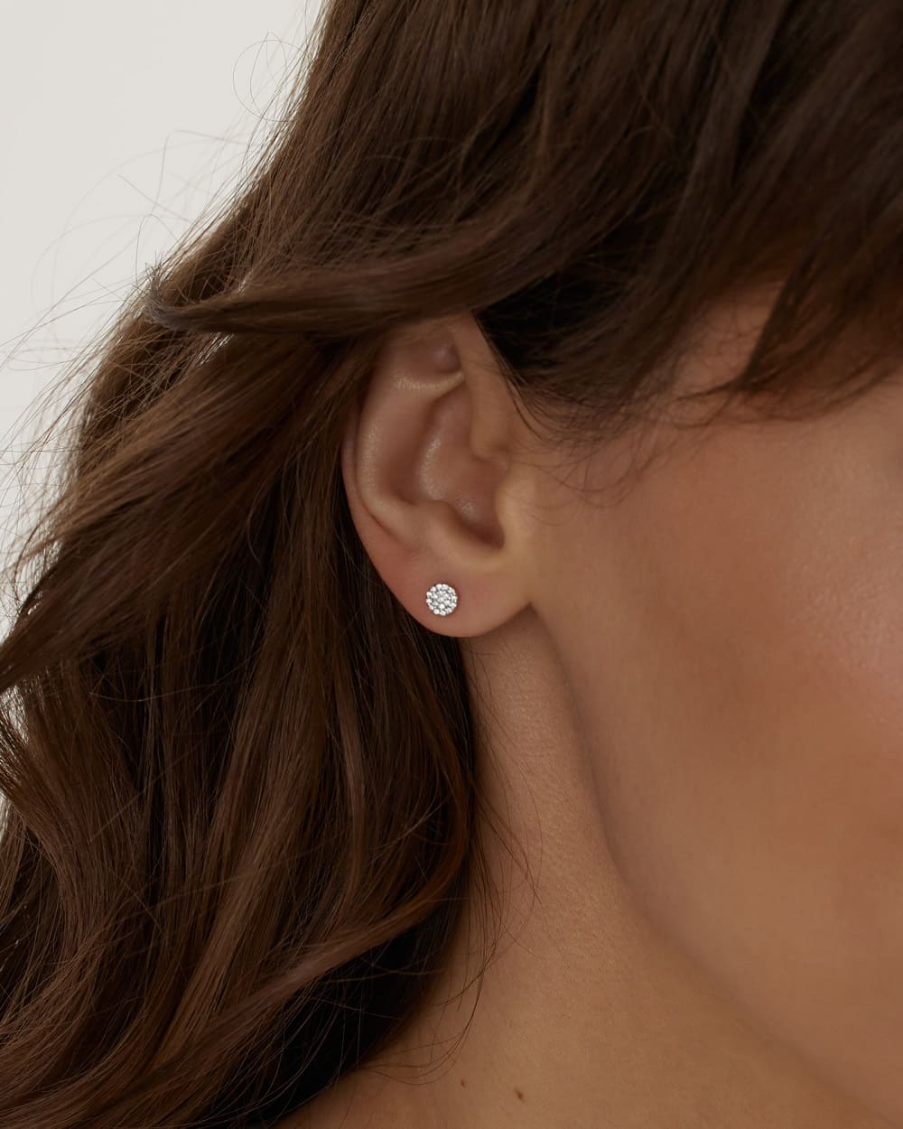 Серьга-диск 1919 с бриллиантами