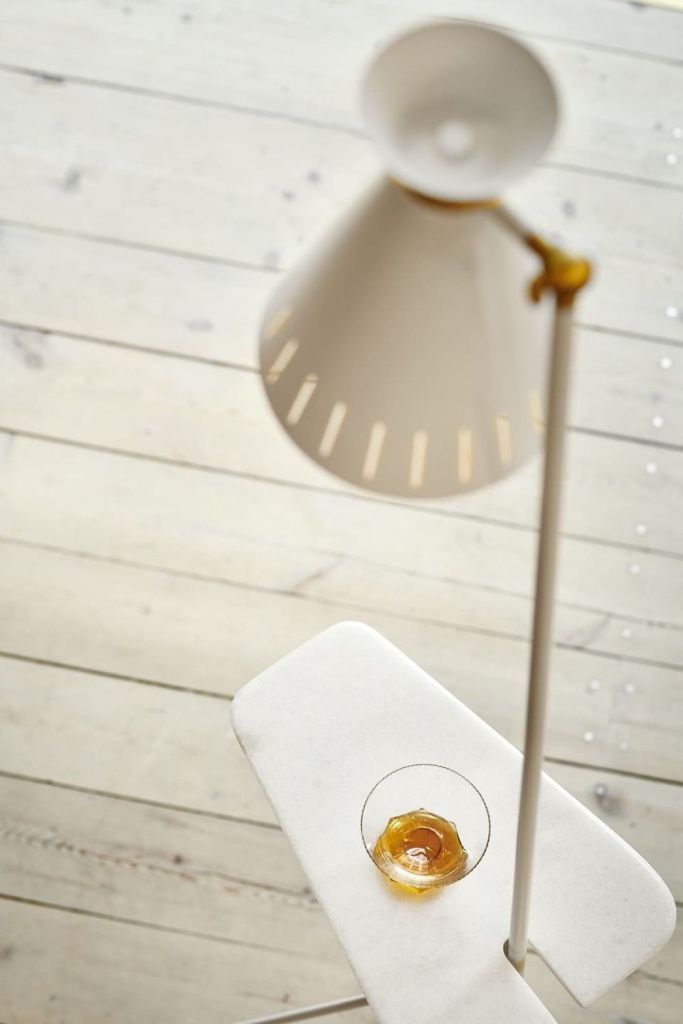 Торшер Cone Floor lamp Marble White