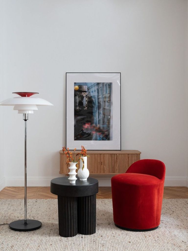 Пуф Tail Dining Chair Low Back Red