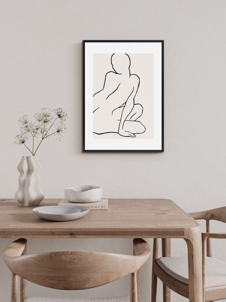 Арт-принт в багете Муза светлая I 40х50