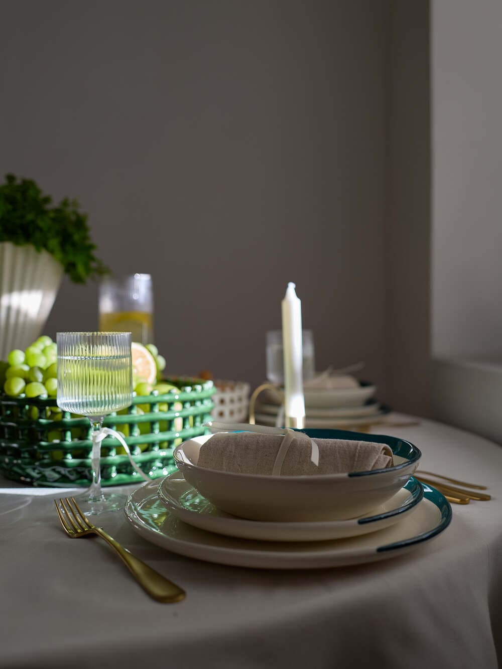 Тарелка Aperitif Plate Esquisse Bleu ø21