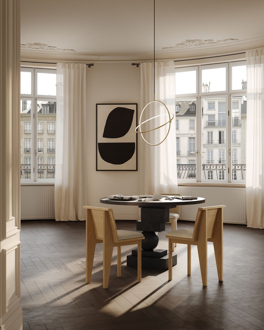 Стул Brutus Slim Dining Chair Natural Oak