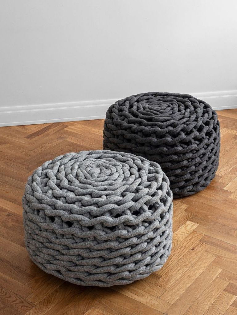 Пуф Rebels Dark Grey 70 х 40 см