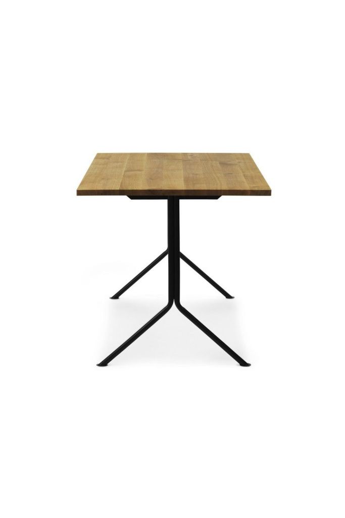 Стол Kip Desk Black Steel Oak