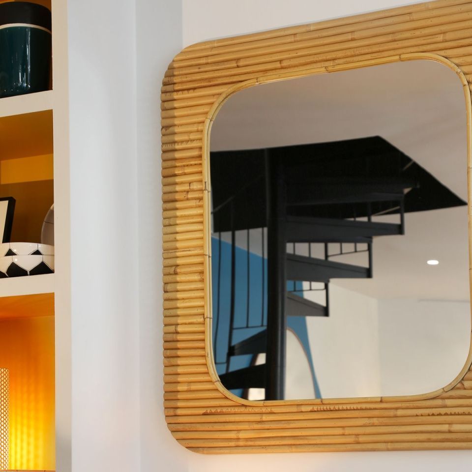 Зеркало Riviera Mirror Rattan 87 x 76