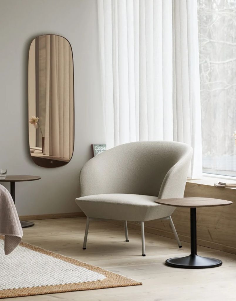 Зеркало Framed Mirror Large Taupe / Taupe