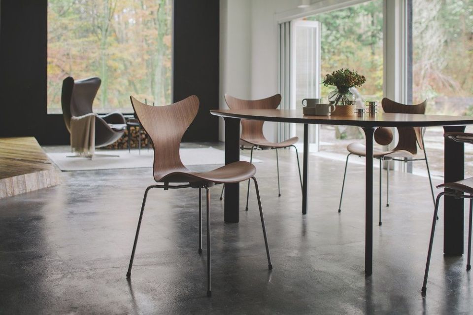 Стул Lily Walnut Chrome