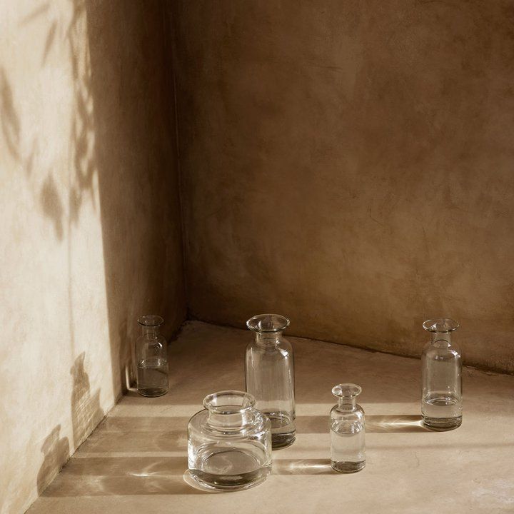 Ваза стеклянная Bottle Low h15