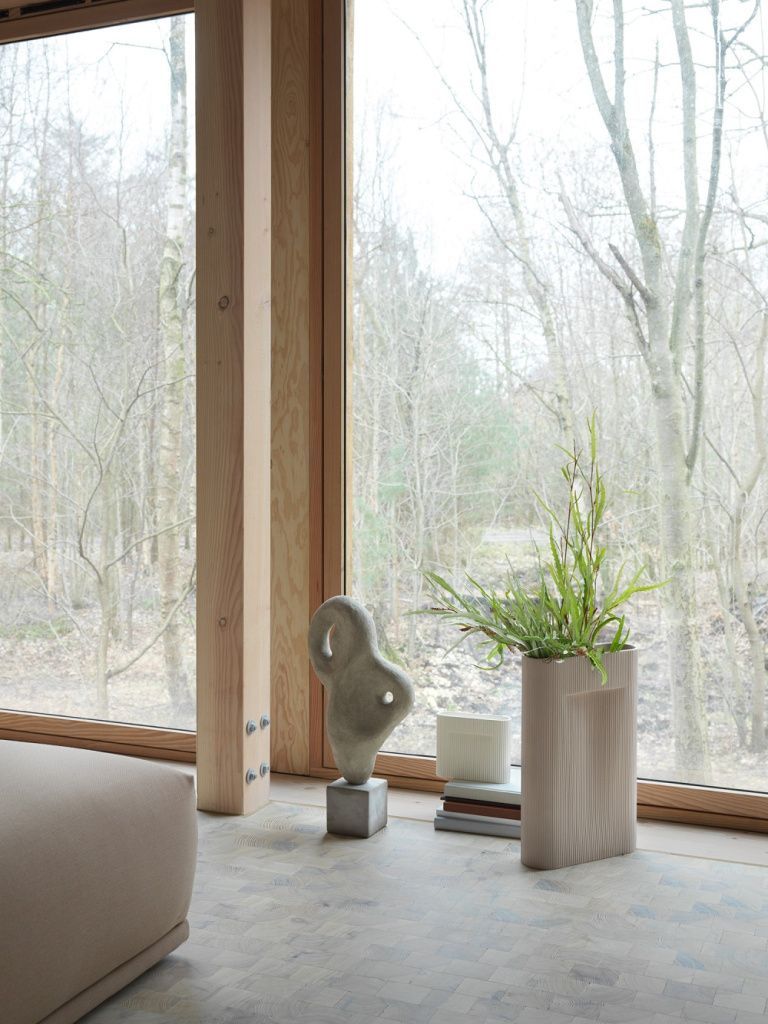 Ваза Ridge Large Beige h48,5