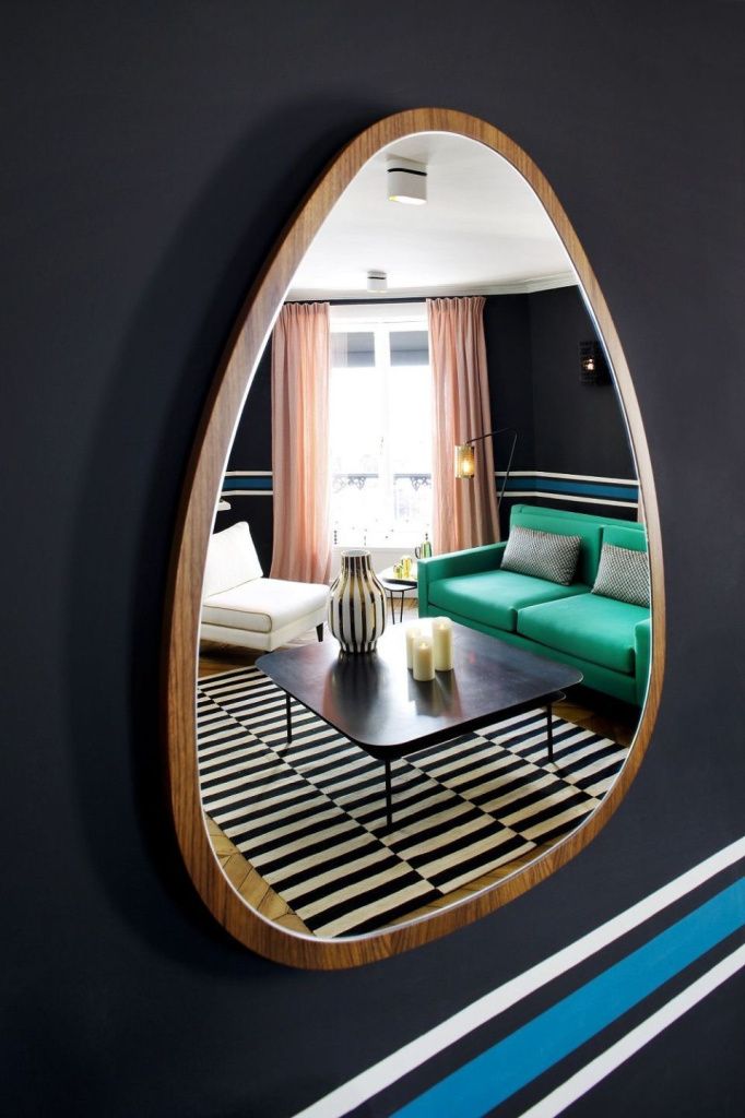 Зеркало Ovo Walnut 75 х 57