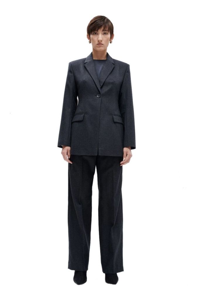 Блейзер S меланж Темно-Серый