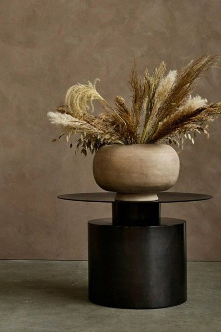 Столик кофейный Pillar Low Burned Black