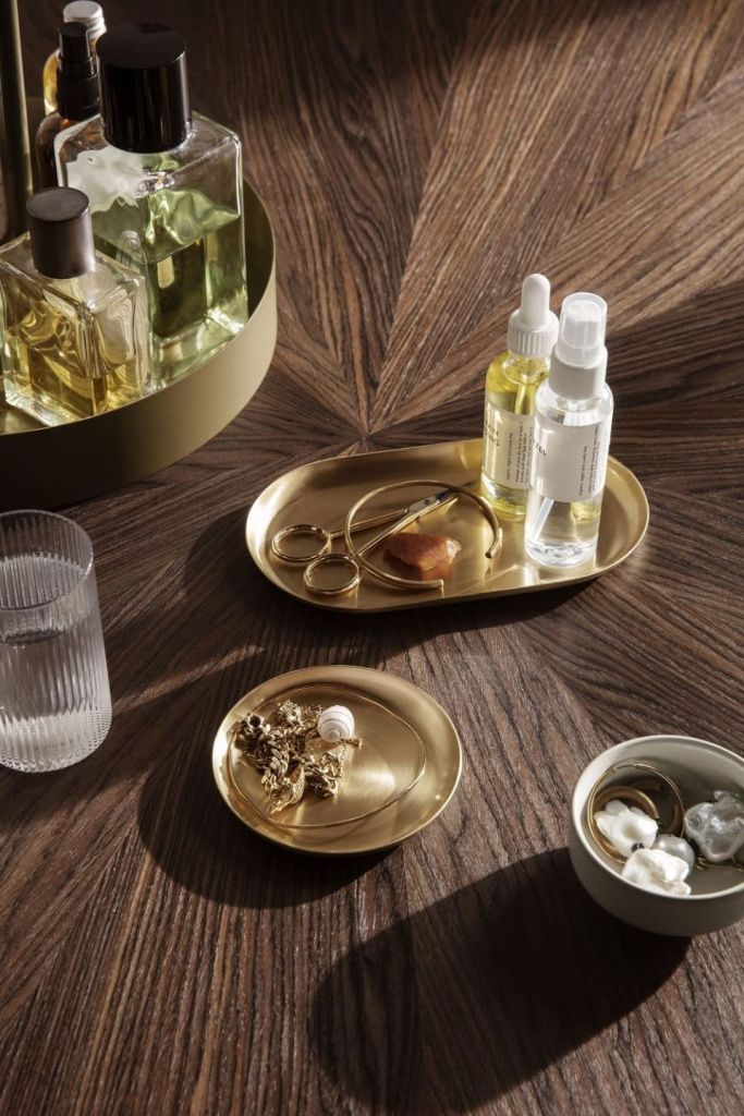 Поднос Basho Tray Oval Brass