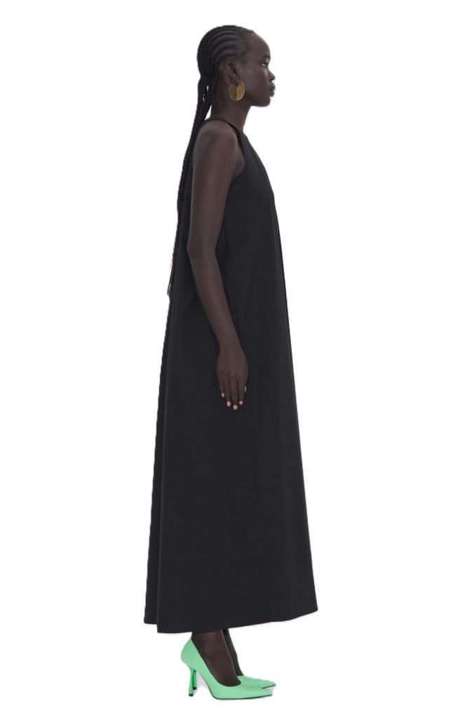 Платье с горловиной халтер Черный (M)