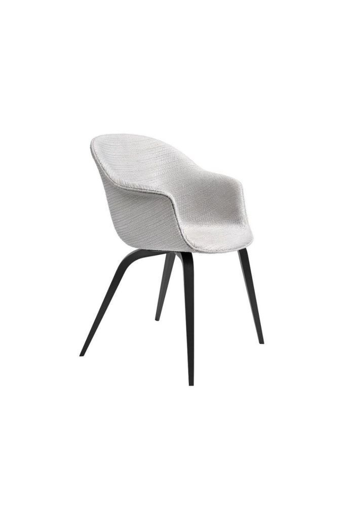 Стул Bat Dining Chair Fully Upholstered Wooden Base