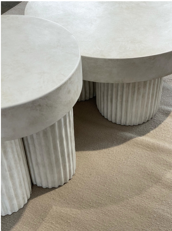 Стол кофейный Gear Coffee Table Low Chalk