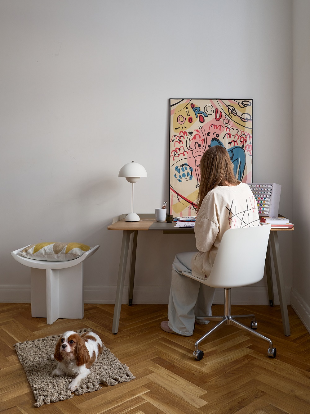 Табурет Brutus Stool Bone White