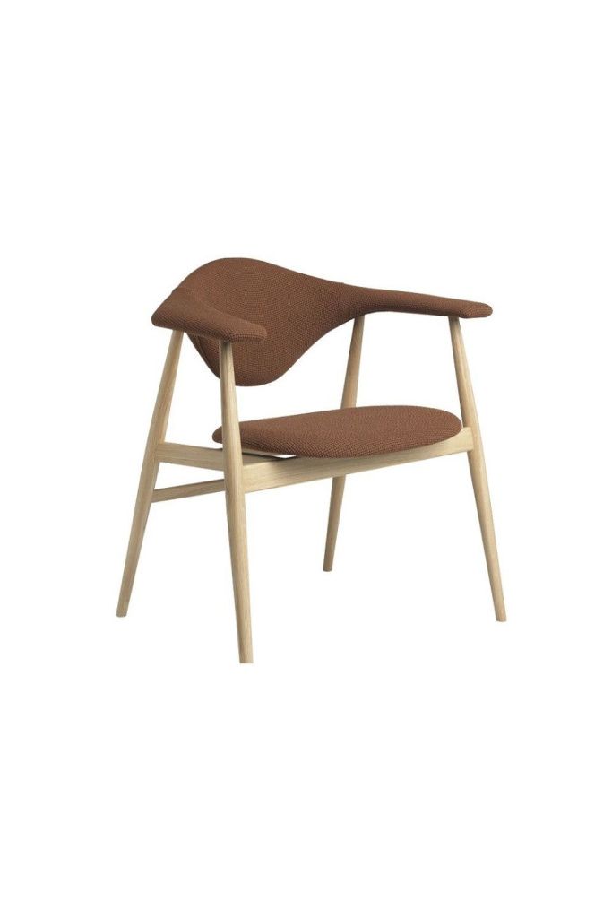 Стул Masculo Dining Chair Wood Fully Upholstered Oak Kvadrat