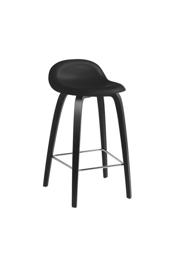 Стул полубарный 3D Counter Stool h65 Wood Base Plastic Shell