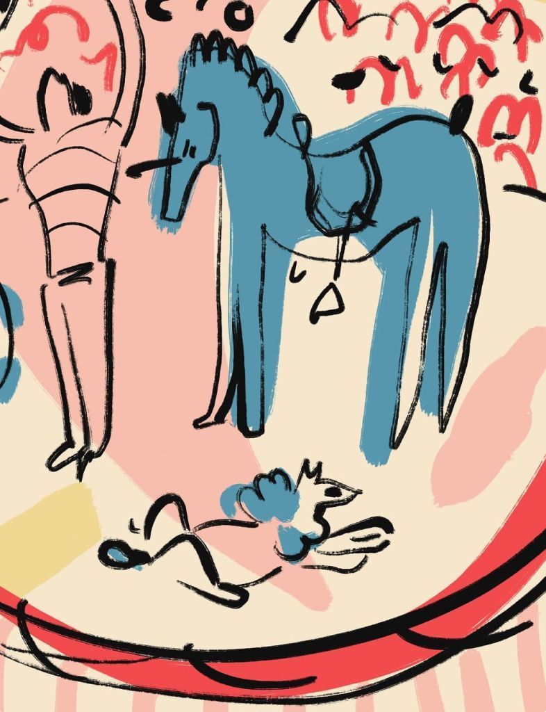 Арт-принт в раме Цирк 50x70