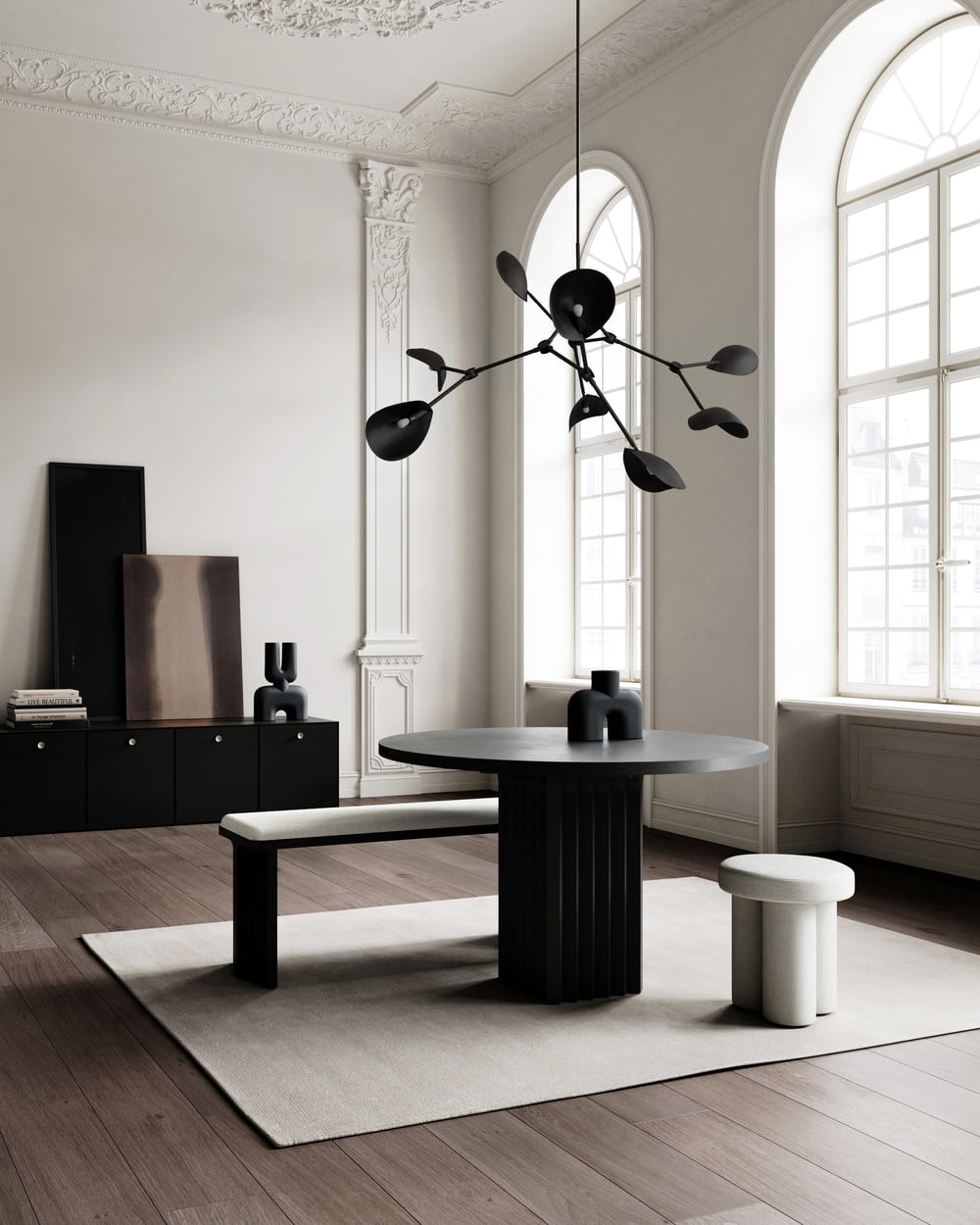 Светильник потолочный Stingray Chandelier Burned Black