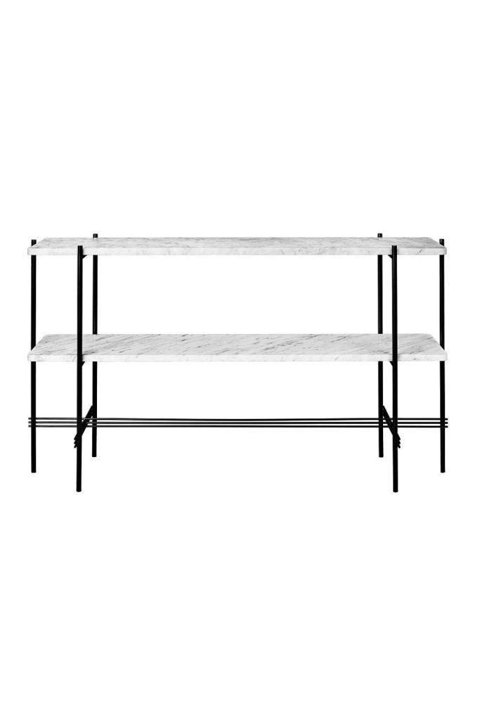 Консоль TS Console 2 Racks White Carrara Marble