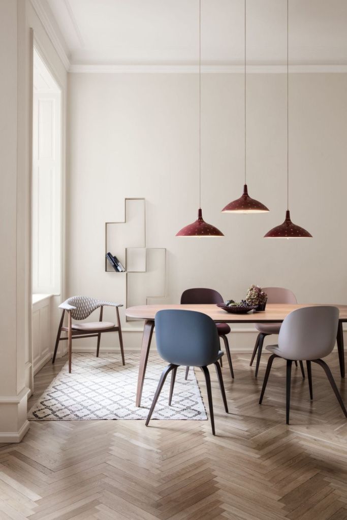 Светильник потолочный 1965 Pendant Chianti Red Semi Matt Brass