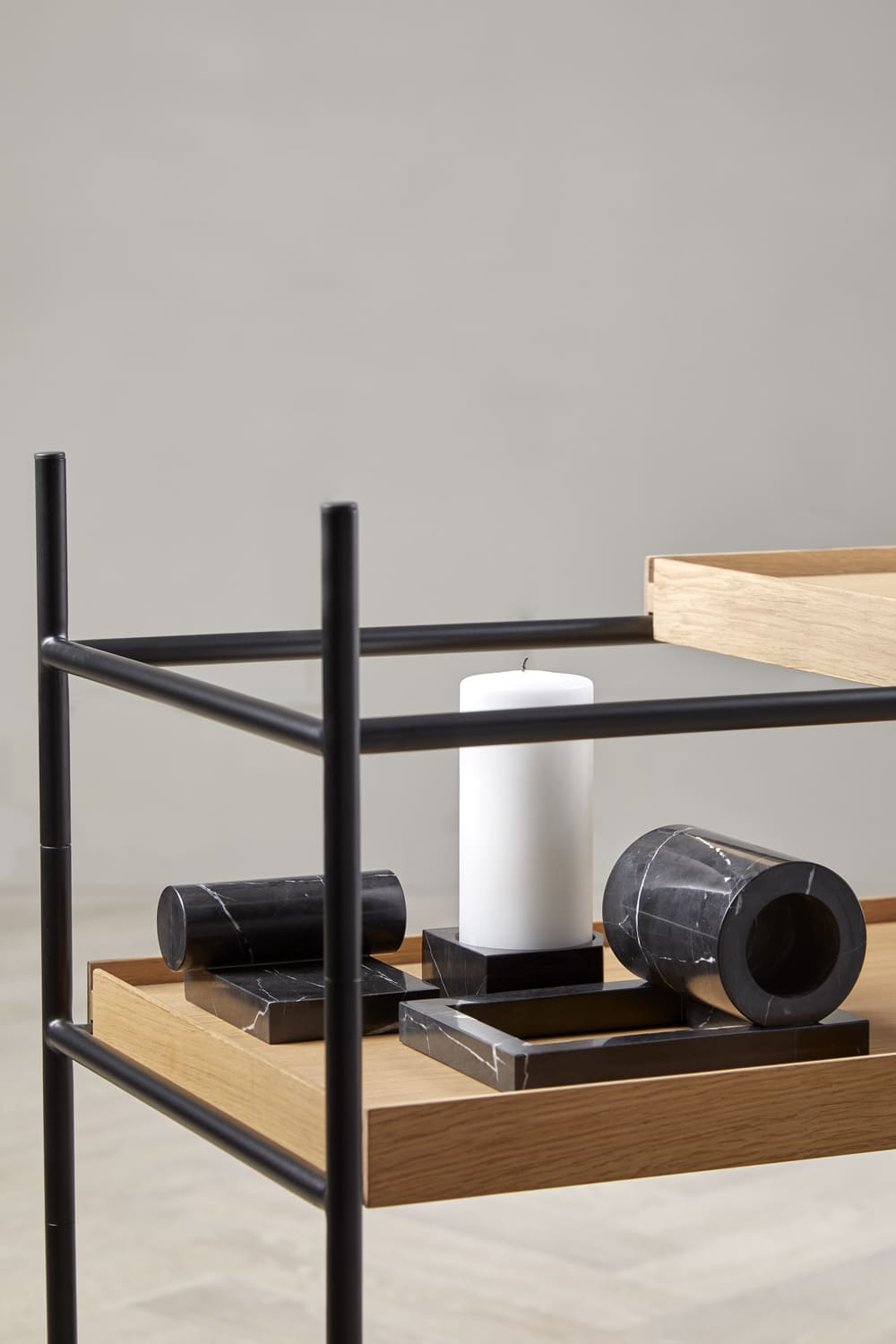 Консоль Tray Shelf Low Oak