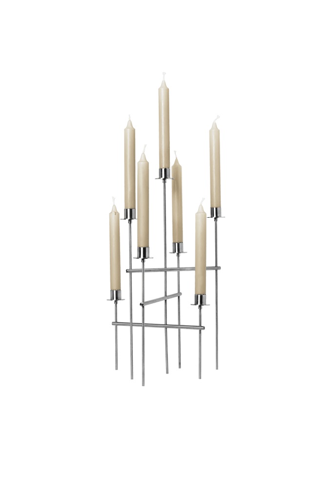 Подсвечник Elysia Candelabra Brushed Stainless Steel