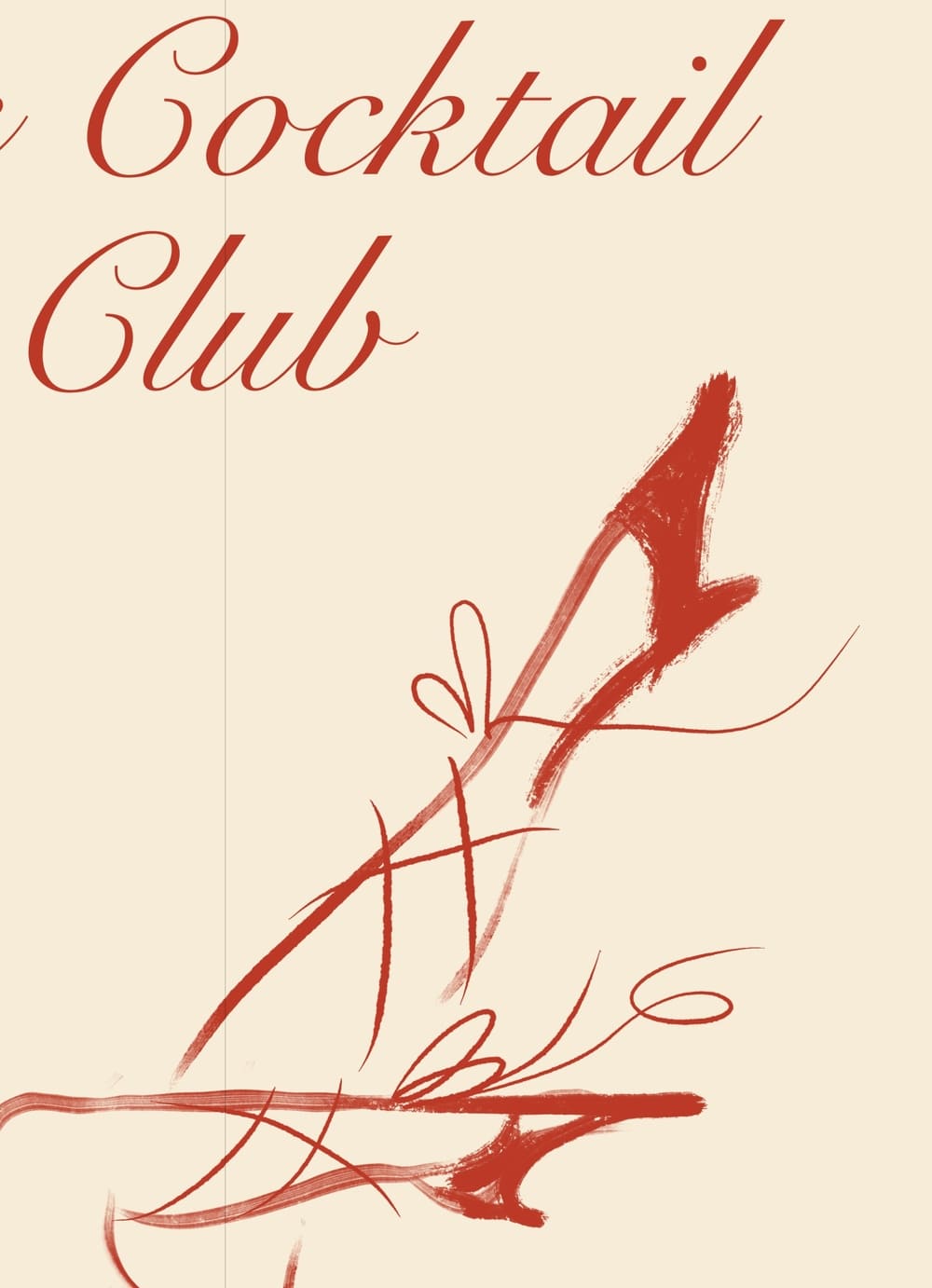 Арт-принт в раме "Коктейльный клуб" 50х70 см