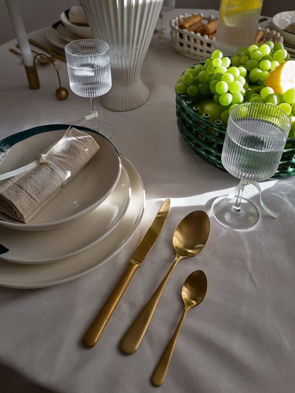 Тарелка Plate Esquisse Bleu ø23