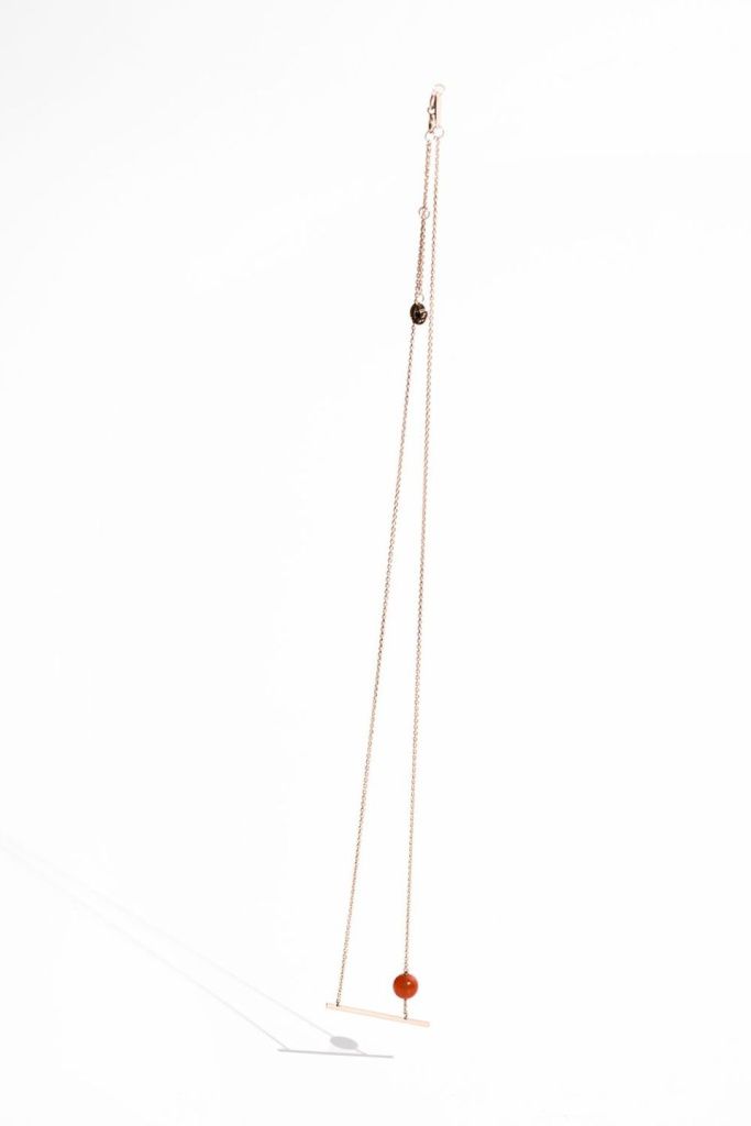 Колье Una из золота с ониксом