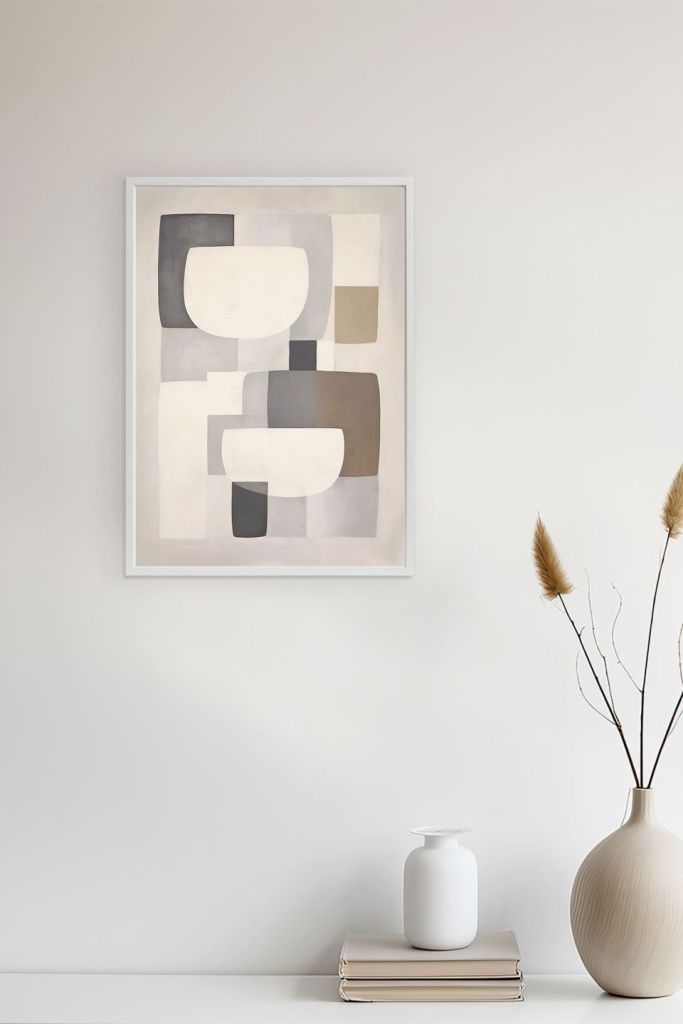 Арт-принт в багете Тени-Пересечения 50х70