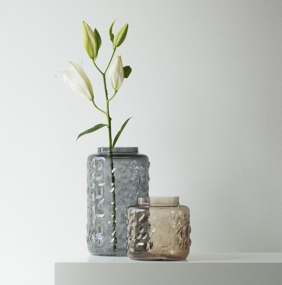 Ваза Tombola Vase Grey h31