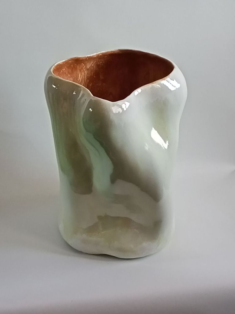 Ваза Волна Белая большая 1