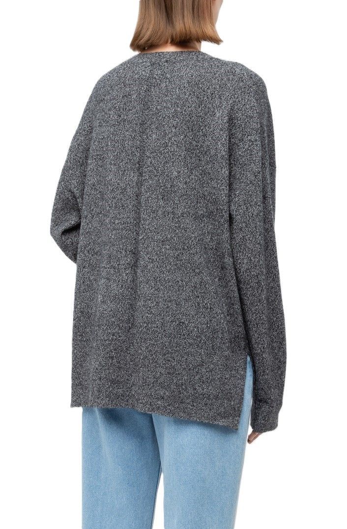 Джемпер из 100% кашемира M тёмно-серый