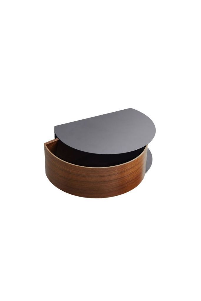 Полка с ящиком Wallie Wall Drawer Walnut