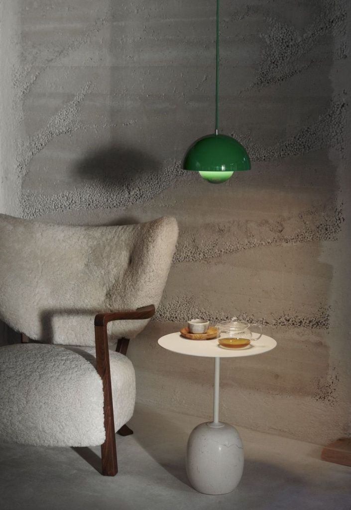 Столик Lato LN8 Ivory White & Crema Diva Marble Ø40