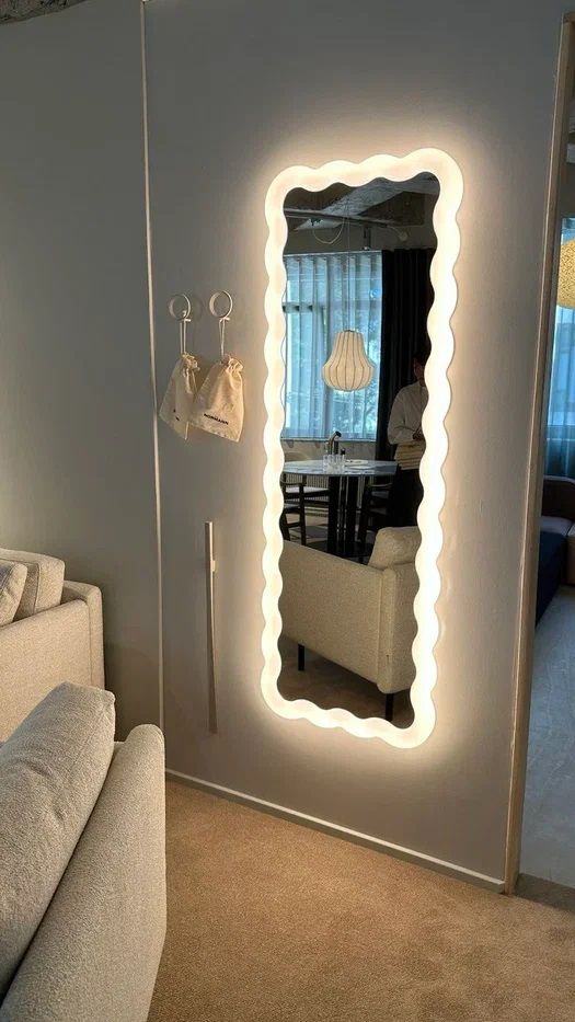Зеркало Illu Mirror EU White 160x55