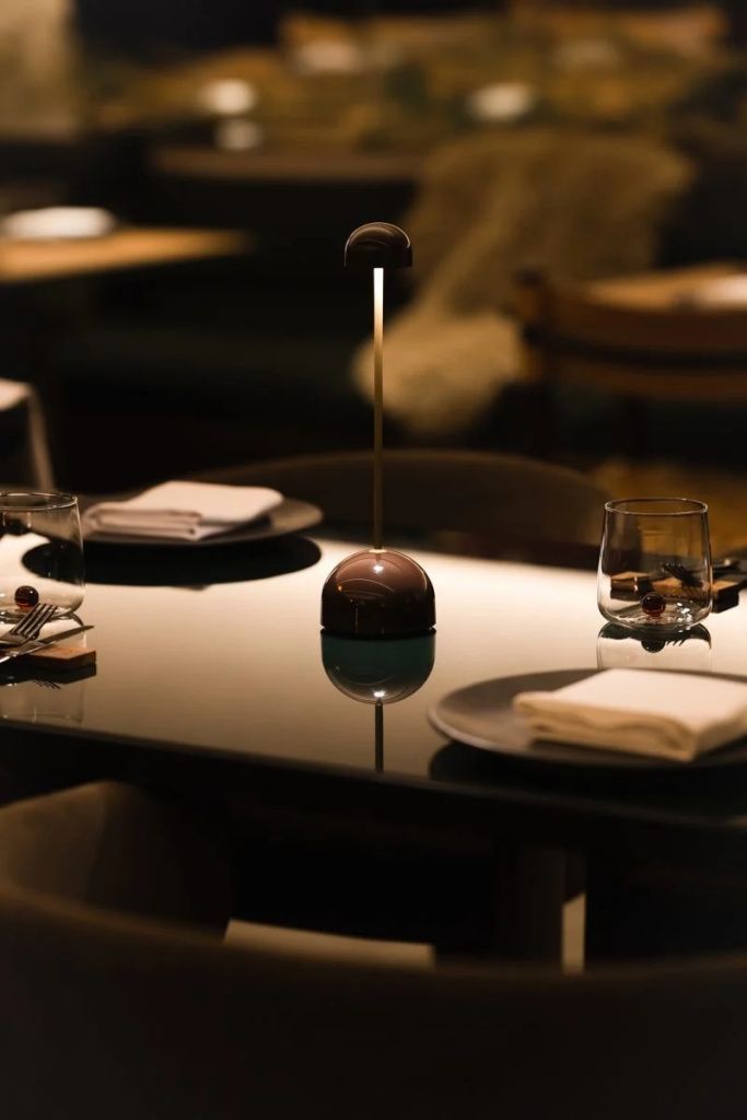 Светильник настольный портативный Sips Chocolate Gold